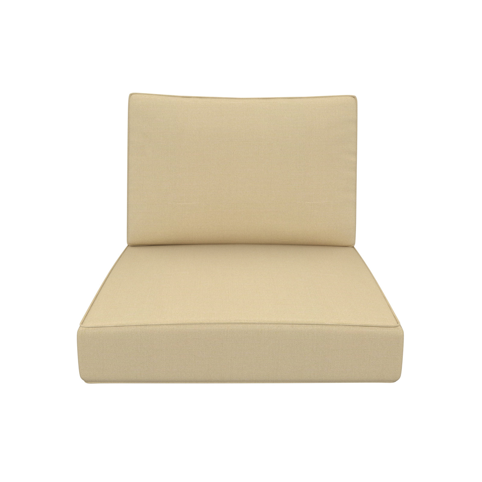 Lani 25" Sunbrella® Seat and Back Cushion, Antique Beige Sunbrella® Canvas