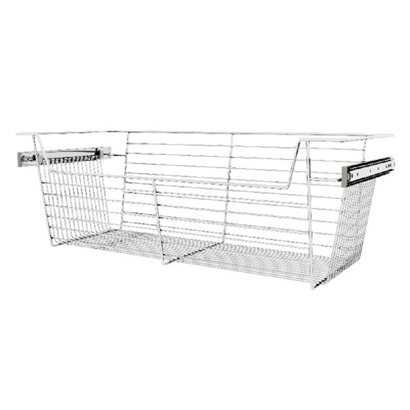 Rev-A-Shelf Sidelines Closet Storage Basket, Nickel, 10.5" H x 30" W x 14" D