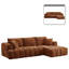 Canapé modulaire rembourré en L 3 pièces avec deux coussins Classic-1262529625-1262529624