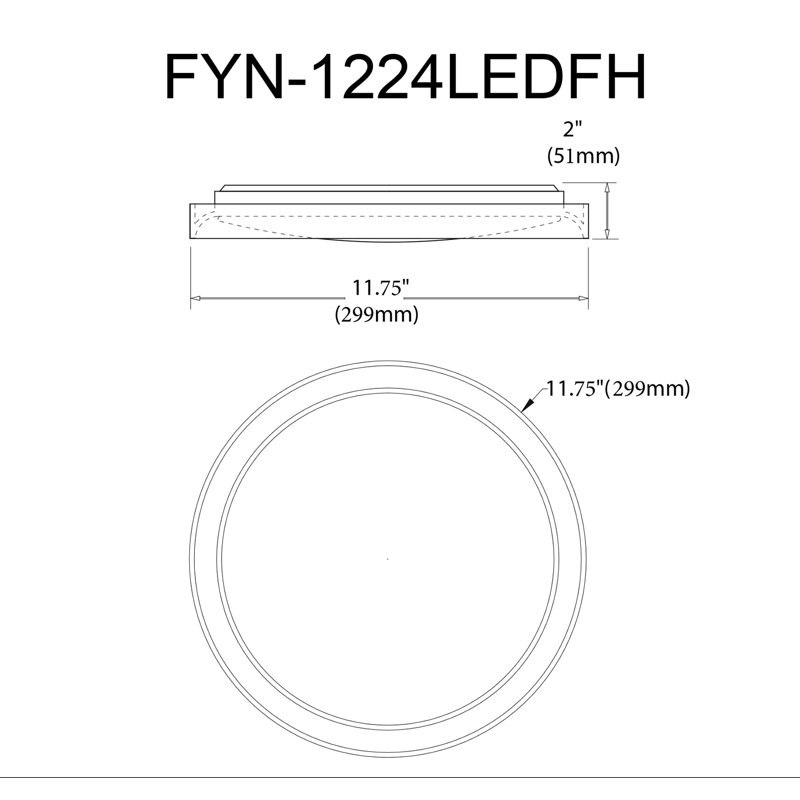 Cynda Glenorie LED Flush Mount, Matte White