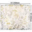 Abat-jour tambour en lin multicolore H 10 po x l 13 po