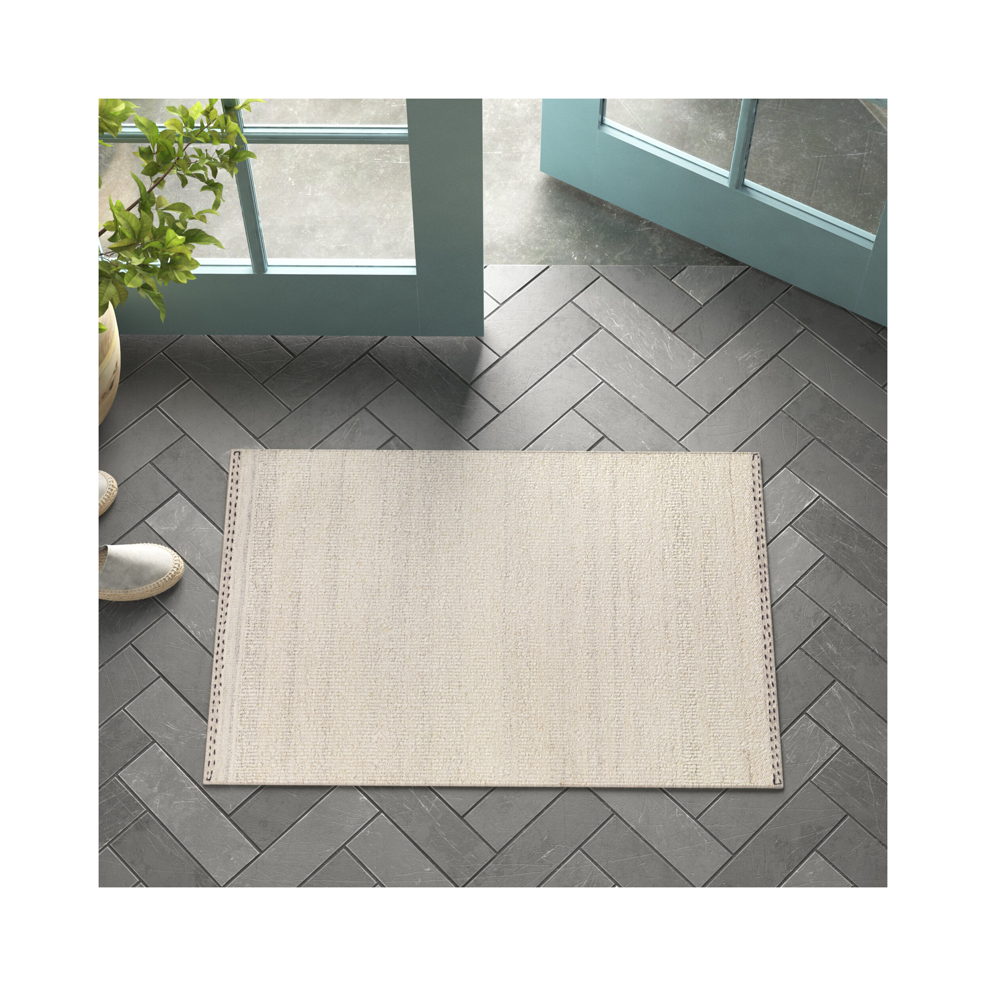 Halifax Handmade Wool Rug, Rectangle 2' x 3'