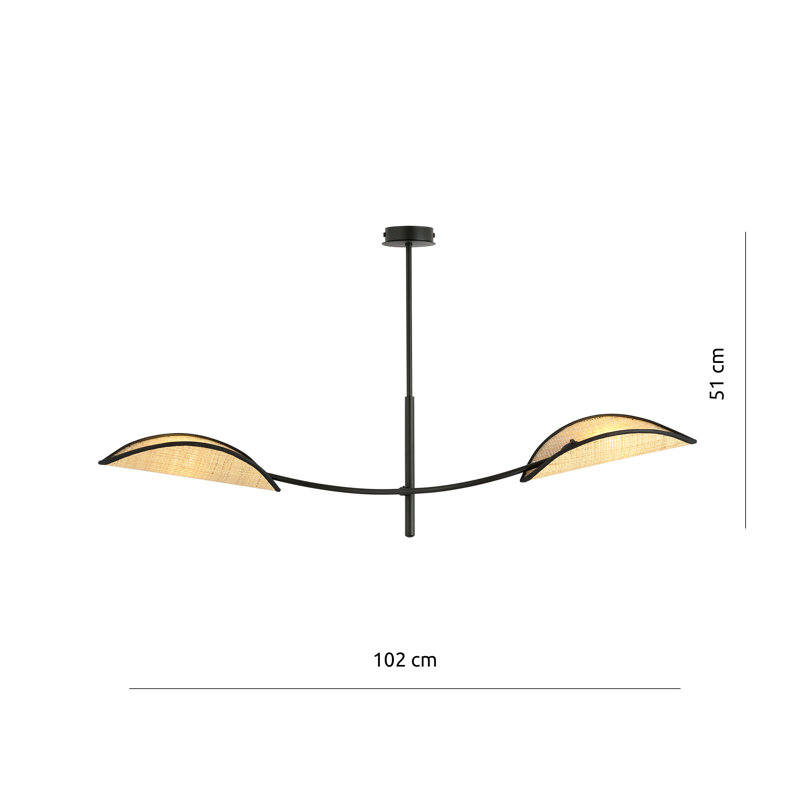 Wildhollow 2 - Light Chandelier, Brown