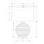 Lighting, H 17 ", lampe de table, céramique noire