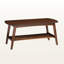 Table basse moderne en noyer foncé Montreux