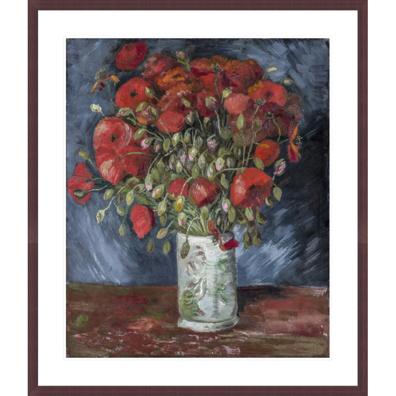 Vase avec coquelicots par Vincent van Gogh, H 39,04 po x l 33,5 po