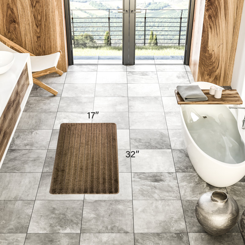 Tapis de cuisine, Rectangle 1 pi 5 po x 2 pi 8 po, Taupe