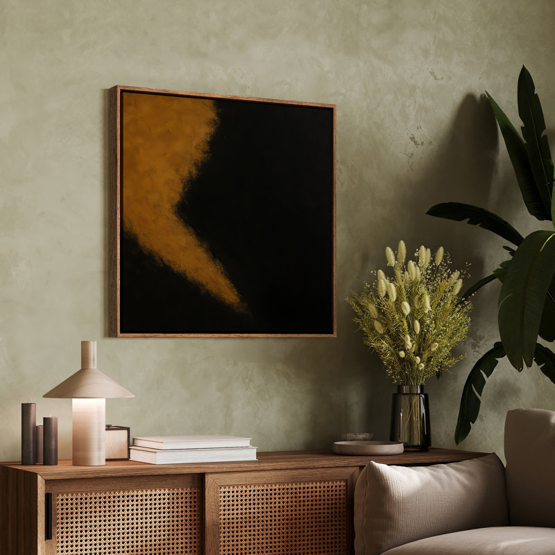 Art mural encadré, rétro, antique et classique pour chambre à coucher - 16 po x 16 po, H 16 po x l 16 po, Naturel