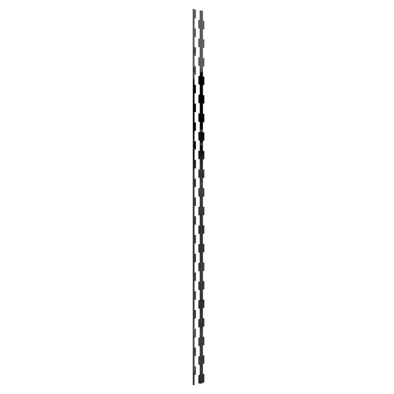 Ensemble de 30 panneaux muraux Midland, H 94 po x l 2 po, Noir