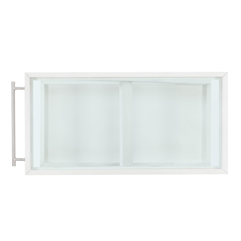 Jeidan Solid Wood Bar Cart, White