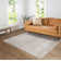 Sugna Geometric Criss Cross Beige Area Rug