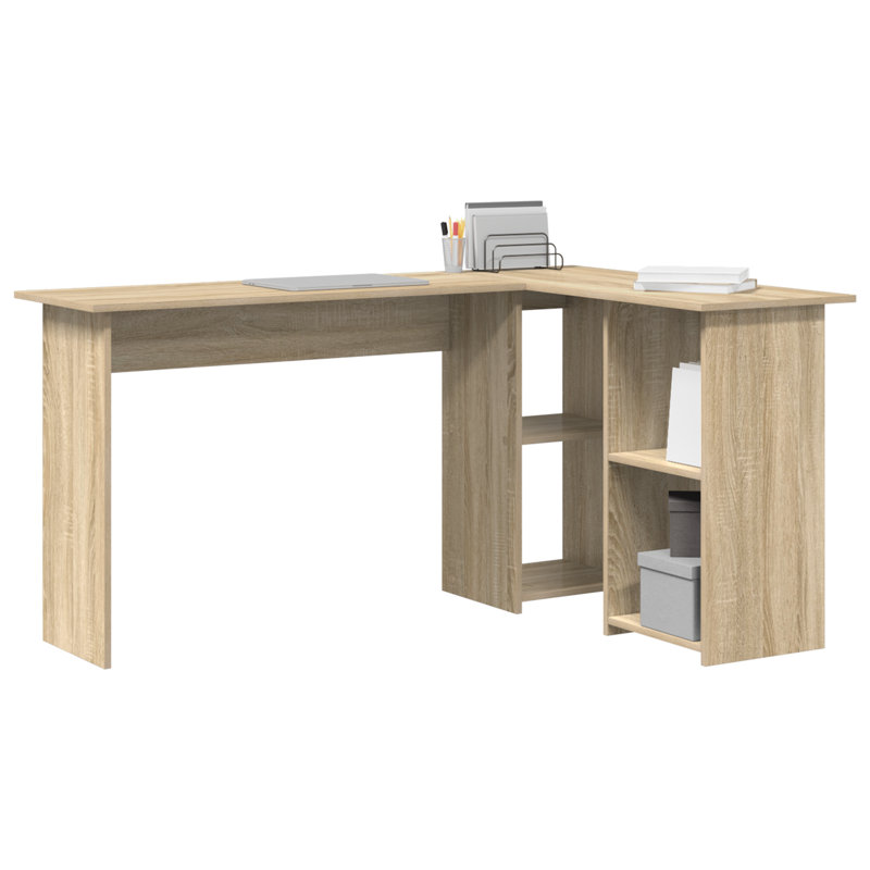 Desk Engineered Wood Medium Desk, Sonoma Oak