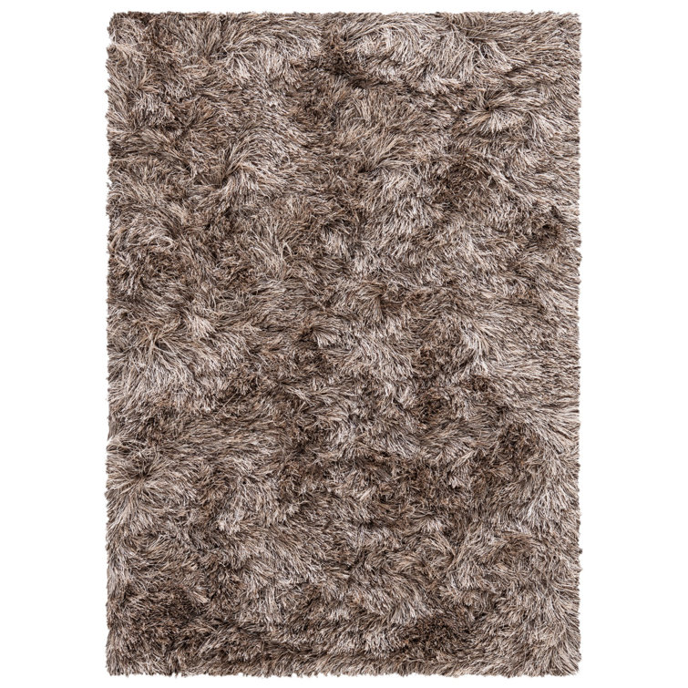 Cimah Shag Hand Tufted Performance Solid Color Rug