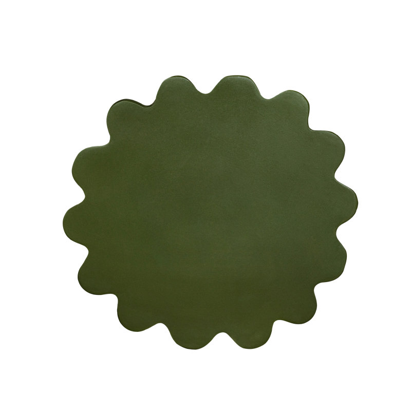 Melati Concrete End Table, Green