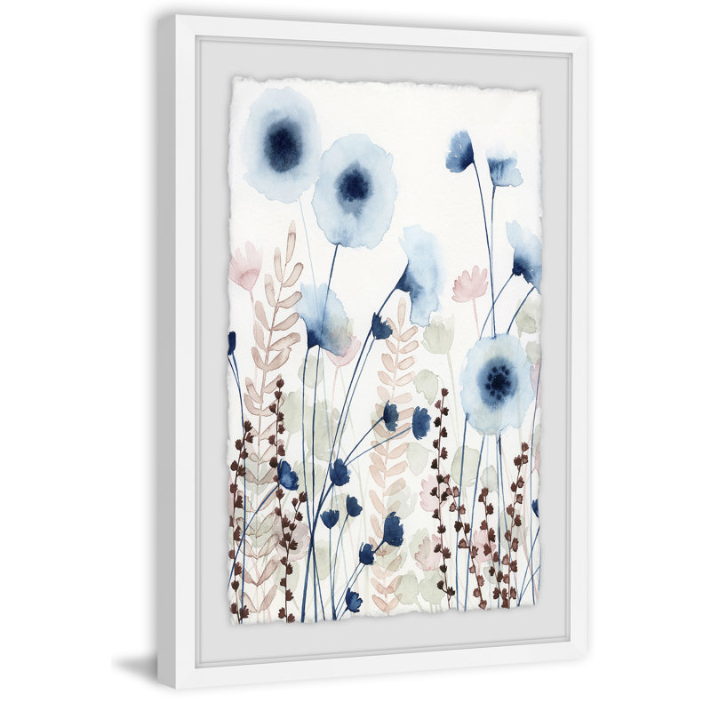« doux fleur field ii », reproduction encadrée, H 12 po x l 8 po x P 1,5 po