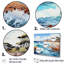 «Blue Beach Waves Fusion IV», ensemble d'art mural plage-107735185-107735182