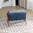 Kyajah Solid Wood Chenille Upholstered Ottoman-1793331648