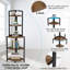 Adrean 152cm H x 52cm W Steel Corner Bookcase