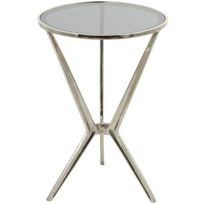 Lachlan Glass Top End Table
