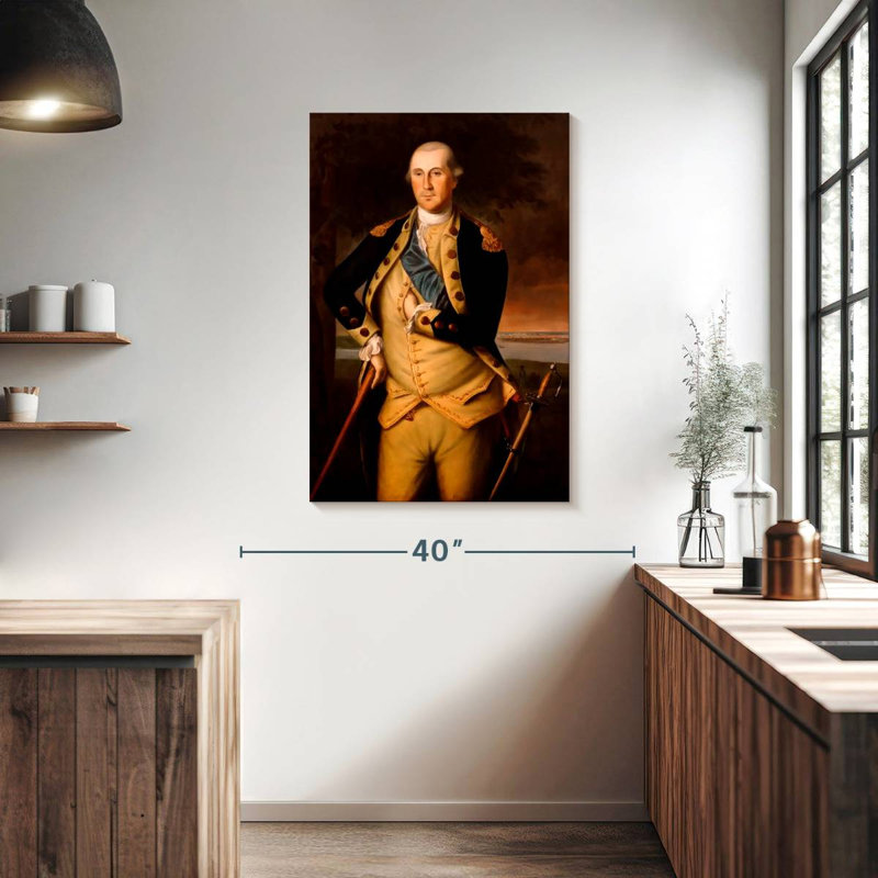 Lelar General George Washington, 39" H x 26" W