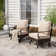 Rocking Patio Lounge Chairs With Cushions(Set Of 2)