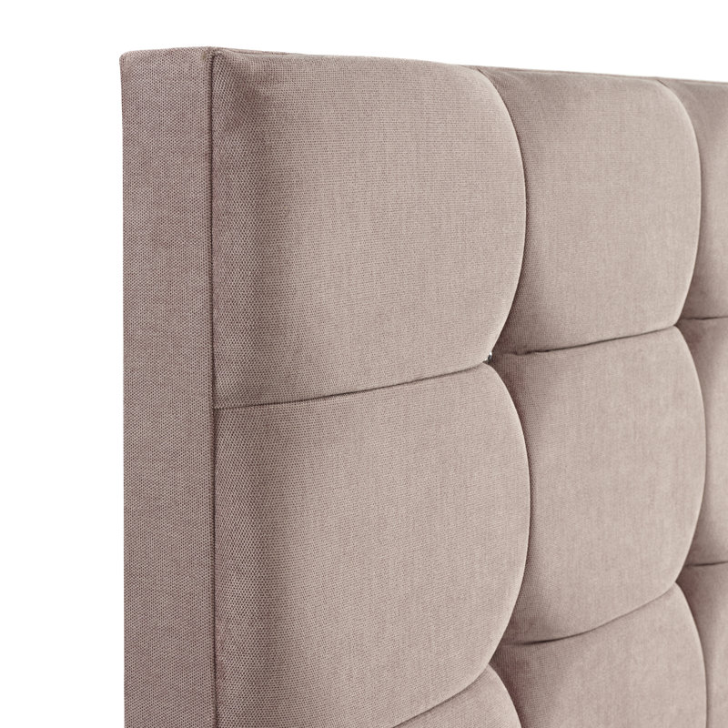 Darrell Upholstered Bed, Single (3'), Kensington Lilac