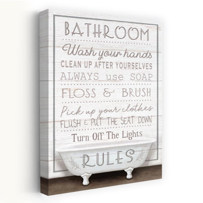 «Bathroom Rules - Bathaign», art contemporain abstrait