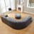 Corduroy With Faux Leather Modular Sectional-1756303156