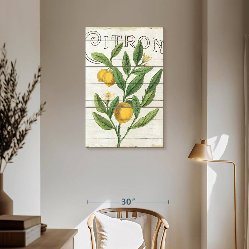 Yarlin Classic Citrus I Shiplap, 57" H x 36" W
