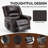 Power Lift Recliner Chair Heat Massage Dual Motor Infinite Position Up to 350 LBS, Heavy Duty Motion Mechanism with USB Ports-395712920