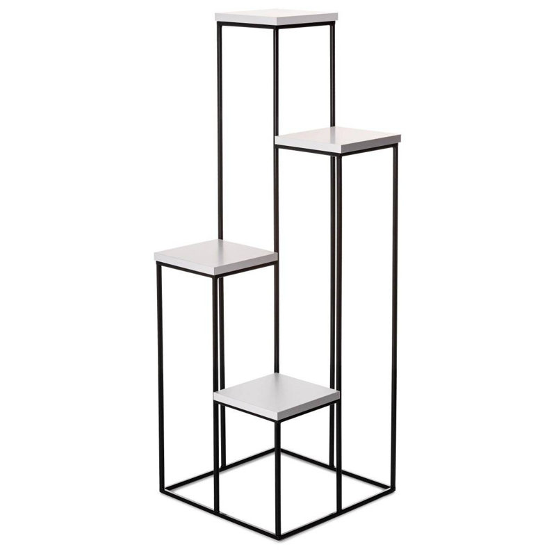 Hippe Plant Stand, Black/White