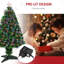 Arbre de Noël artificiel de 2,5 pi avec 2,5 lumières DEL et 85 pointes (2 ensembles)