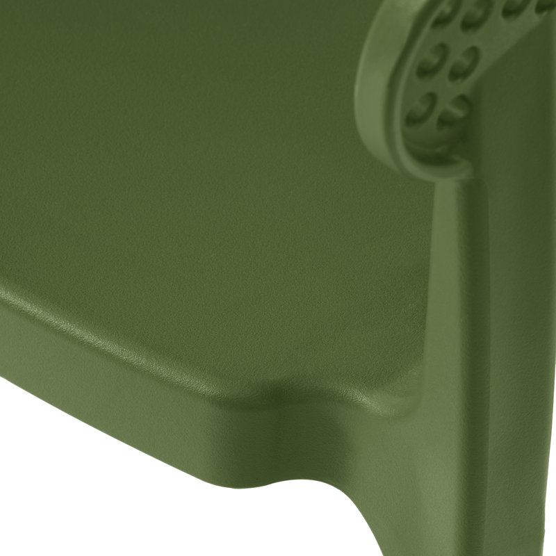 6-Person Outdoor Rectangular Dining Set, Green