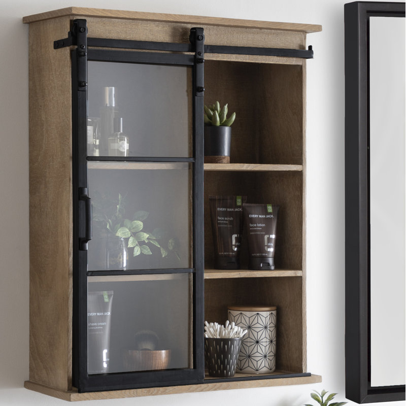 Menekse Accent Cabinet, Rustic Brown