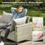Ensemble de mobilier d'extérieur 5 pièces avec canapé modulaire en osier et table basse éclairée Sorella, ensemble de conversation pour patio, terrasse et cour arrière-1414342760