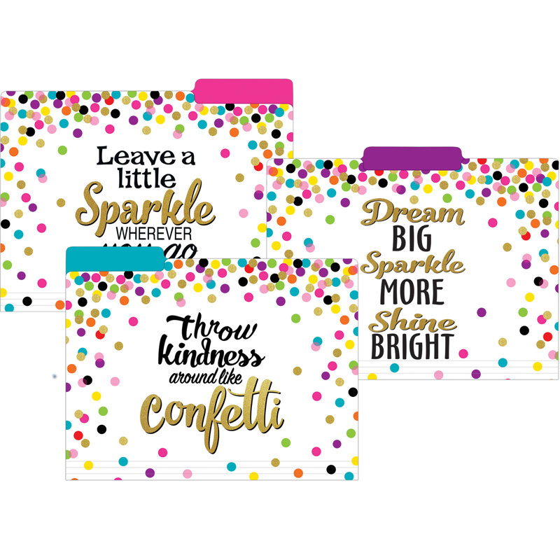 Dossiers à confettis