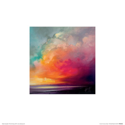 Sunset Cumulus Study 1 Piece Painting
