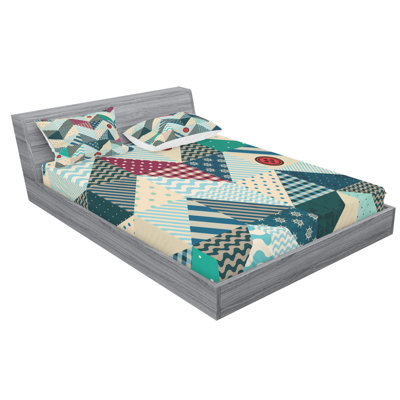 Microfiber Patchwork Sheet Set