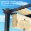 Pergola en aluminium avec auvent, Pergola rétractable d'extérieur avec auvent de soleil-114353336-114353337