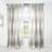 Monochrome Geometric Pattern X - Geometric Curtain - Velvet Room darkening - 1 panel-1087539205