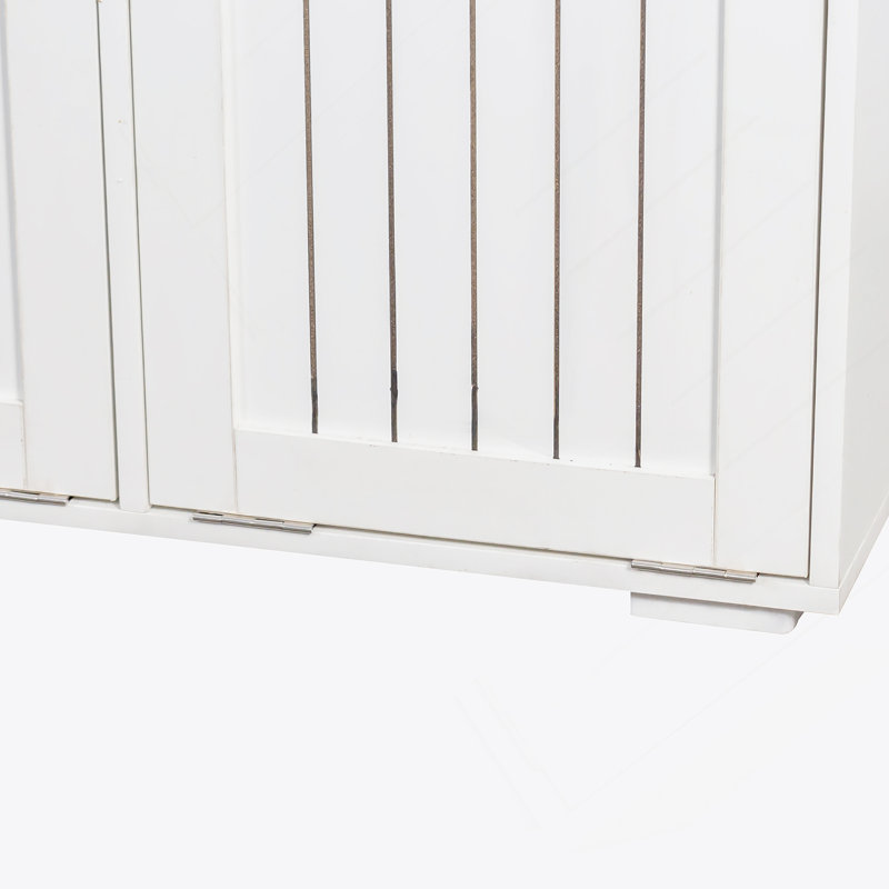 Armoire à linge avec 2 tiroirs et 2 paniers à linge amovibles