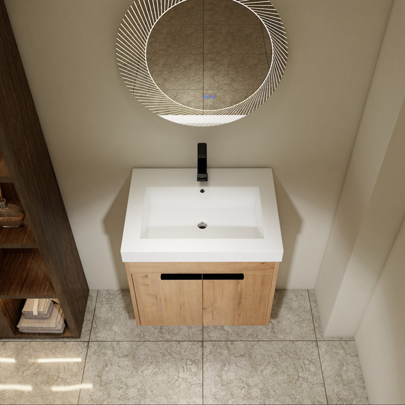 Meuble-lavabo 24 po avec lavabo en résine