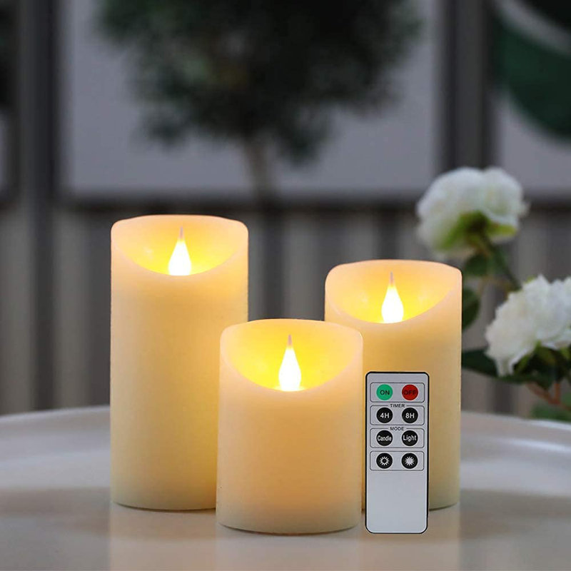 Unscented Flameless Pillar Candle