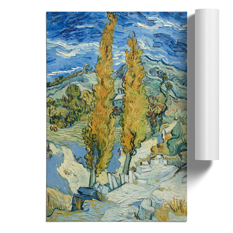Landscape with Trees by Vincent van Gogh - Frameless Print, 84cm H x 59cm W x 0.1cm D