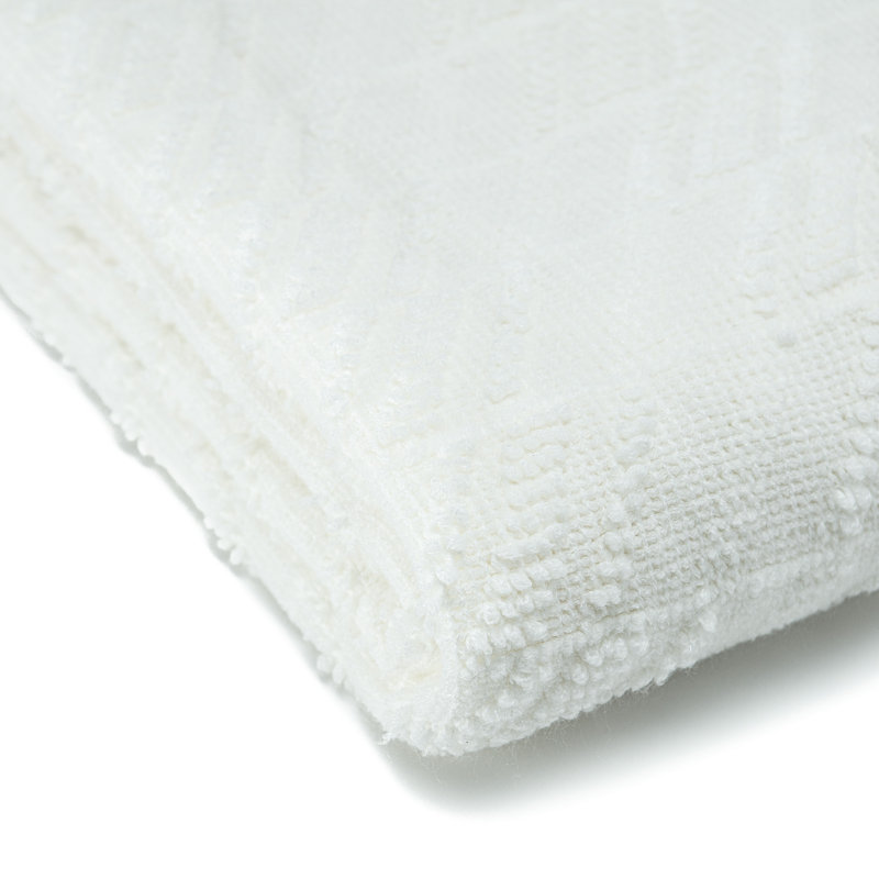 Ivory Faux Fur and Sherpa Reversible Throw Blanket 50" x 65"