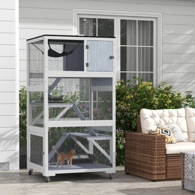 Eliphaz Outdoor Cat Crate,wood