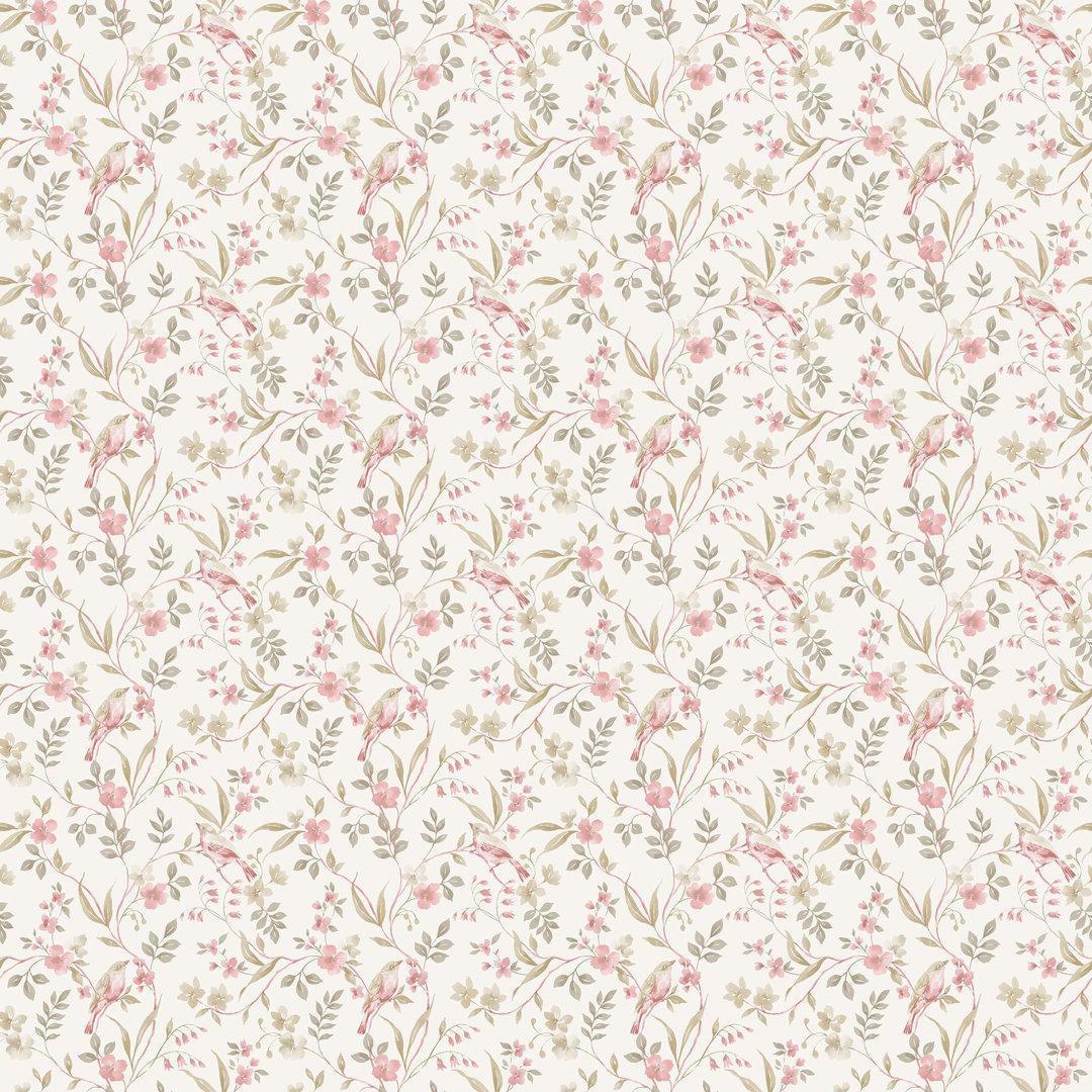 Galerie Miniatures 3 Pink Bird Wallpaper