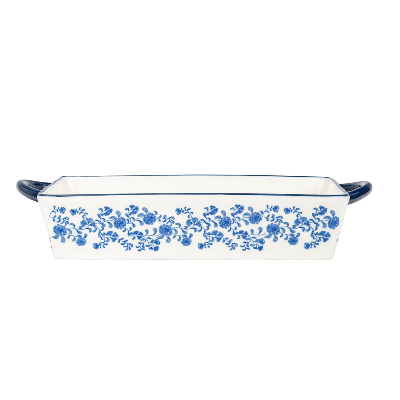 Plat à four rectangulaire Bella Bakeware Jacobean, 12 po x 8 po, 10 Strawberry Street