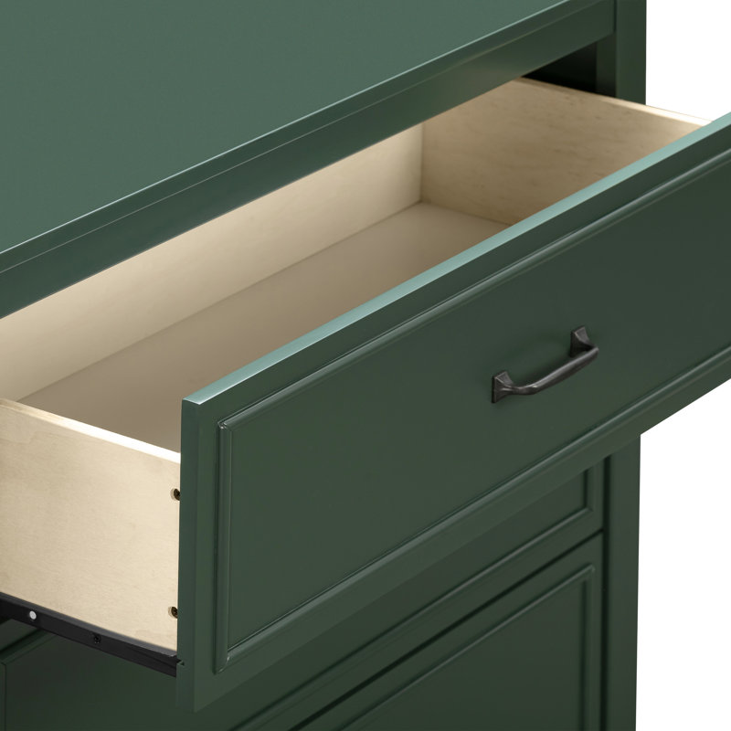 Charlie 3 Drawer Dresser, Forest Green
