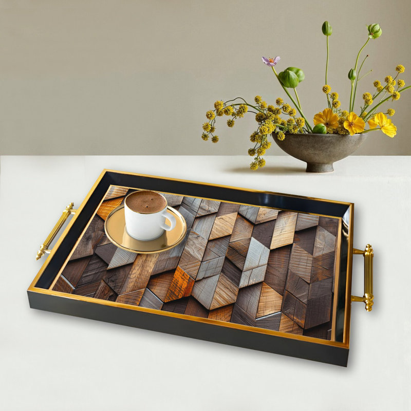 Elegant Glass Tray, 19.7 x 11.4 x 1.4 inches | 100% Durable Glass Construction | Easy to Clean with Damp Cloth | Ideal for Serving, Decorative Display, and Organizing | Stylish Addition to Home Décor